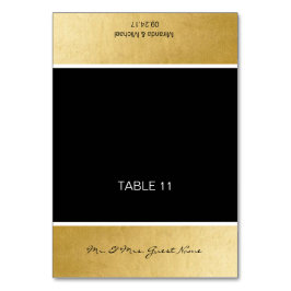 Tarjetas personalizadas DIY Boda Nombre de tabla