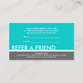 Tarjetas personalizadas grises azul verdoso para r