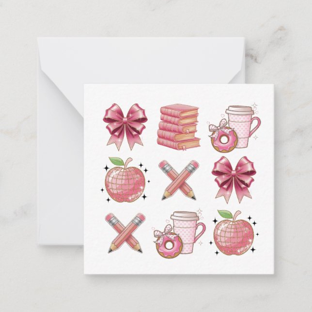 Tarjetas Personalizadas Lindas y Elegantes Rosa pa (Anverso)
