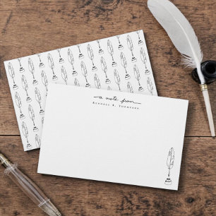 Tarjetas Personalizadas Papelería Pluma y Tinta