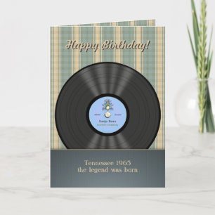 Tarjetas personalizadas para el registro de vinilo