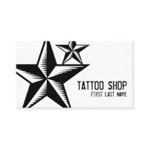 Tarjetas personalizado con la estrella de la tiend