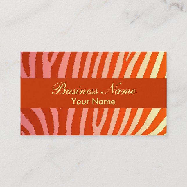 Tarjetas personalizado de cebra amarillo rosa nara (Anverso)