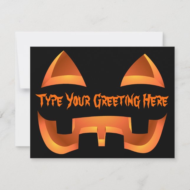 Tarjetas Personalizado de Halloween invitadas a Ja (Anverso)