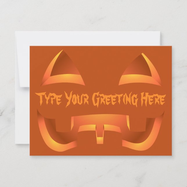 Tarjetas Personalizado de Halloween invitadas a Ja (Anverso)