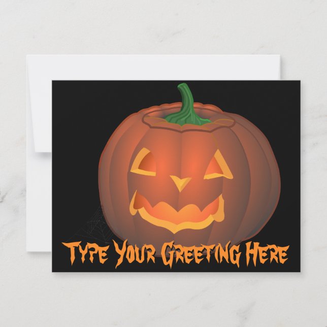 Tarjetas Personalizado de Halloween invitadas a Ja (Anverso)