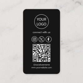 Tarjetas personalizado, medios sociales QR Código