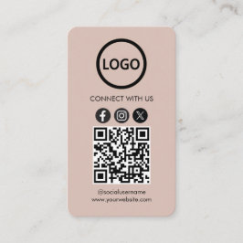 Tarjetas personalizados, medios sociales QR Code B