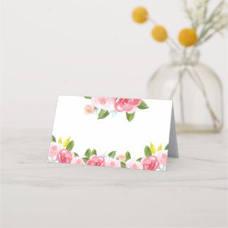 Tarjetas Pink Peony Floral Place