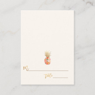 Tarjetas PixDezines Aloha Hawaiian Pineapple/Place