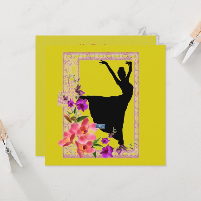 Tarjetas planas 1 amarillo (danza primavera)RFPMDe (Anverso/Reverso In Situ)