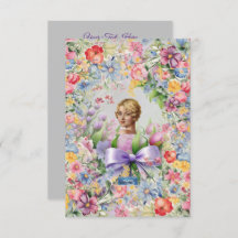 Tarjetas Planas 1 Gris Claro(Cameo Garden)RFPMDesi