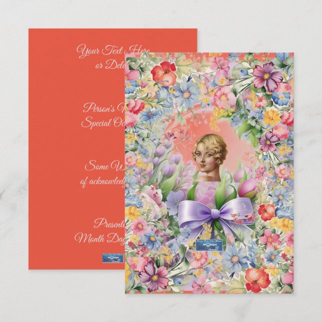 Tarjetas Planas 1 Mango(Cameo Garden)RFPMDesigns️2 (Anverso / Reverso)