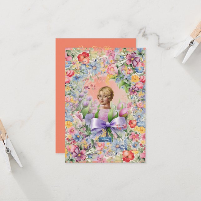 Tarjetas Planas 1 Melocotón(Cameo Garden)RFPMDesig (Anverso/Reverso In Situ)