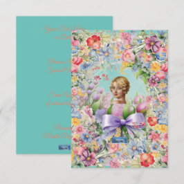 Tarjetas Planas 1 Verde Agua(Cameo Garden)RFPMDesi