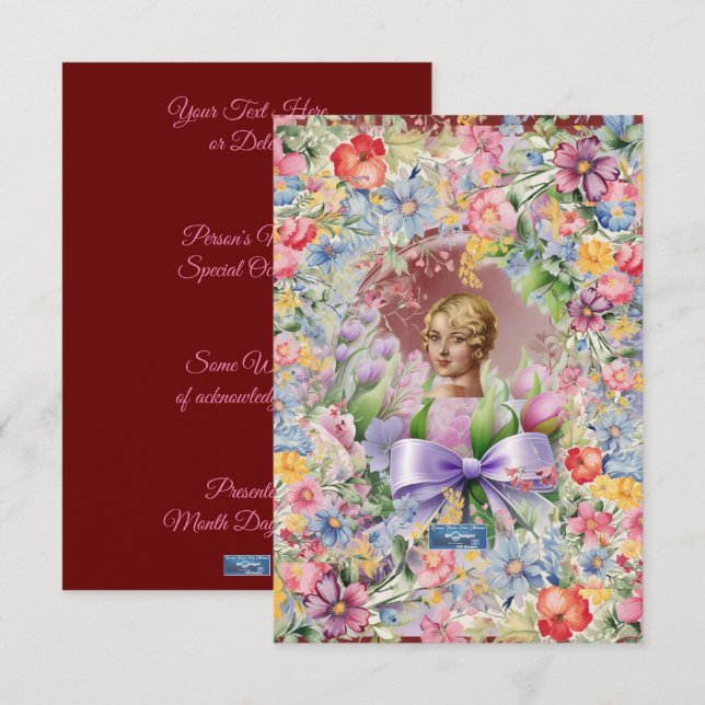 Tarjetas planas 1WineBurg(CameoGarden)RFPMDesigns  (Anverso / Reverso)