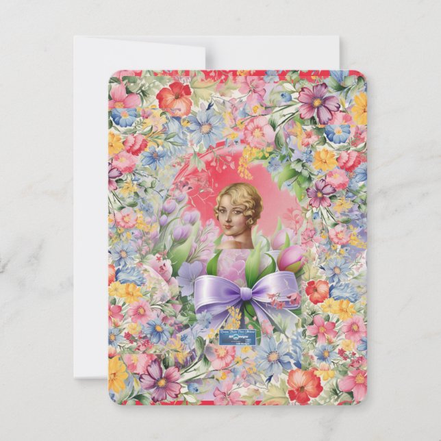 Tarjetas Planas 2 Rojo(Cameo Garden) RFPMDesigns © (Anverso)