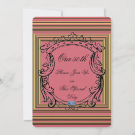 Tarjetas planas 3 P.Pink(GoldenFrames)RFPMDesigns