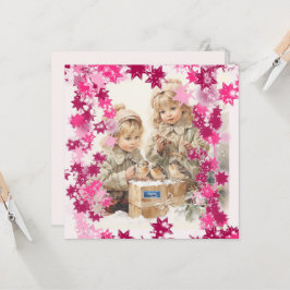 Tarjetas planas 9 (PinkSnowFlakes) RFPMDesigns ©️