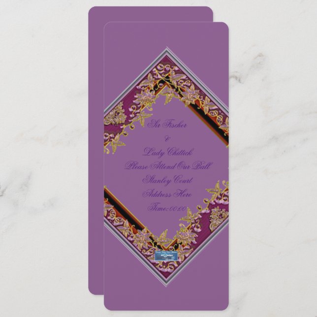 Tarjetas planas 9 Pur(AmethystWreathe)RFPMDesigns  (Anverso / Reverso)