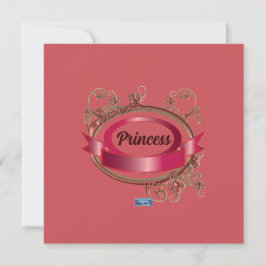 Tarjetas planas 9 rosa (princesa rosa)RFPMDesigns