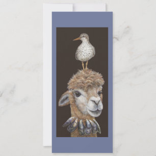 Tarjetas planas Beach Alpaca