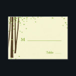Tarjetas planas Boda de árboles forestales<br><div class="desc">Esta singular y caprichosa colección de bodas de árboles forestales de berryberrysweet.com es la elección perfecta para celebrar su día mágico. Más colores y colección coincidente disponible en berryberrysweet.com. Ver la colección completa de árboles forestales (disponible en verde y naranja)</div>