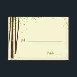 Tarjetas planas Boda de árboles forestales<br><div class="desc">Esta singular y caprichosa colección de bodas de árboles forestales de berryberrysweet.com es la elección perfecta para celebrar su día mágico. Más colores y colección coincidente disponible en berryberrysweet.com. Ver la colección completa de árboles forestales (disponible en verde y naranja)</div>