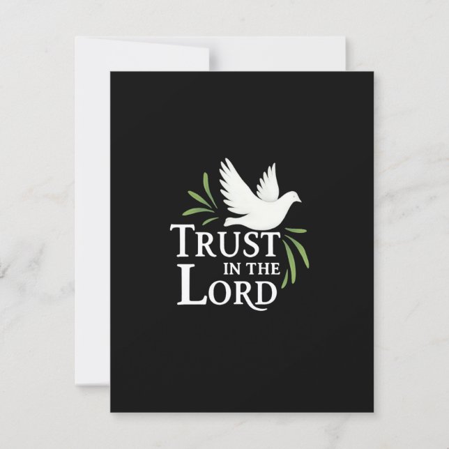 Tarjetas planas cristianas de paloma blanca de con (Anverso)