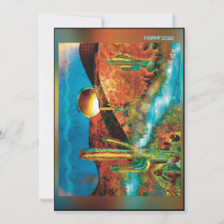 Tarjetas planas de 5x7 Colored Caynons Calm Waters