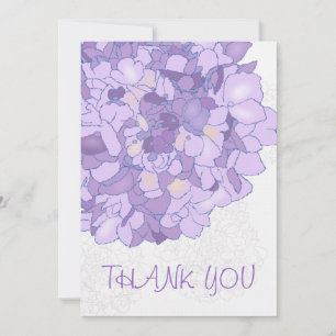 Tarjetas planas de agradecimiento de arte floral p