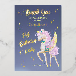 Tarjetas planas de agradecimiento para el 1er cump