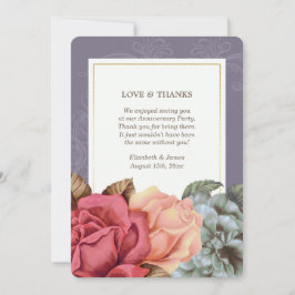 Tarjetas planas de aniversario de agradecimiento