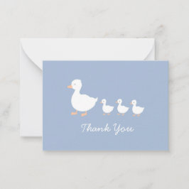 Tarjetas planas de duckling para niños modernos