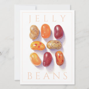 TARJETAS PLANAS DE JUDÍAS JELLY DE OTOÑO 5.5x7.5