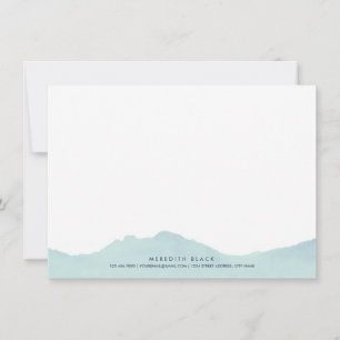 Tarjetas planas de papelería personalizadas de la