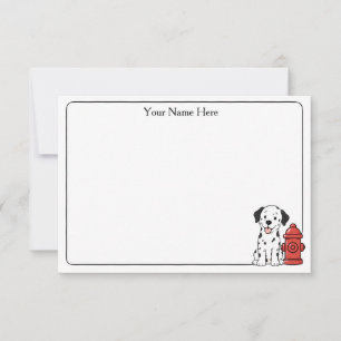 Tarjetas planas de Perros Adorables y Bocas de Inc