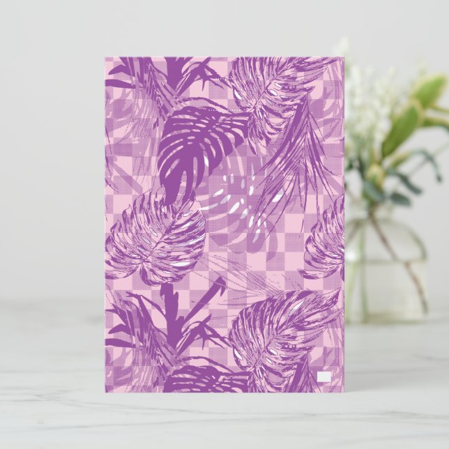 Tarjetas planas de reserva la fecha | Invitación a (Anverso de pie)