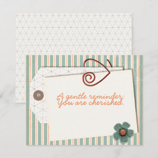 Tarjetas planas 'Eres apreciado'