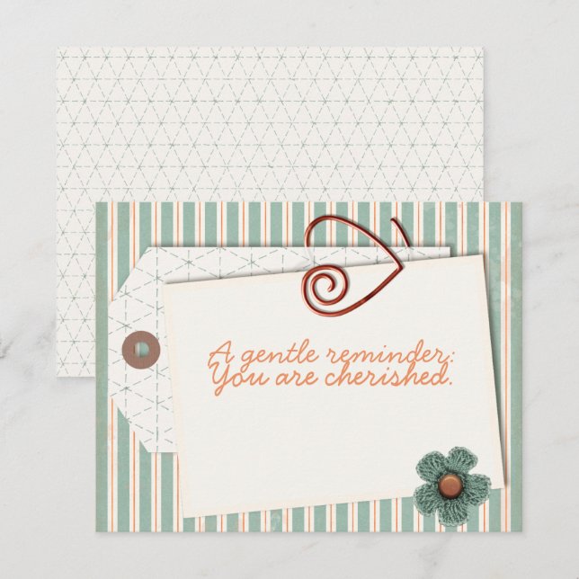 Tarjetas planas 'Eres apreciado' (Anverso / Reverso)