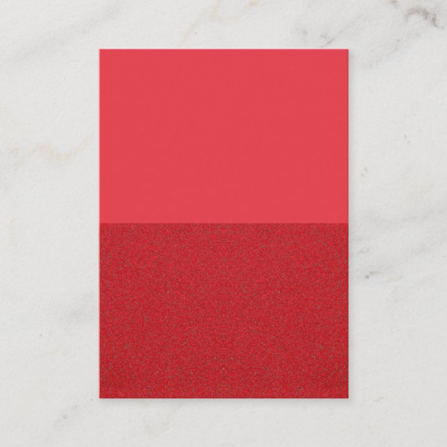 Tarjetas planas horizontales rojas de dos tonos (p (Anverso)