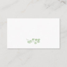 Tarjetas planas Minimalistas Eucalyptus
