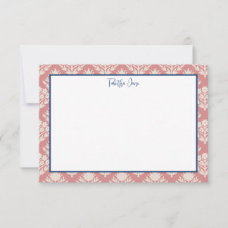Tarjetas planas personalizadas | Papelería floral