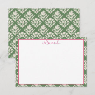 Tarjetas planas personalizadas | Papelería floral