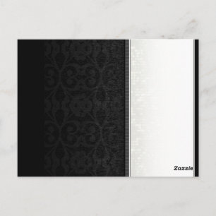 Tarjetas plegables BLANK Black & White Gold Match