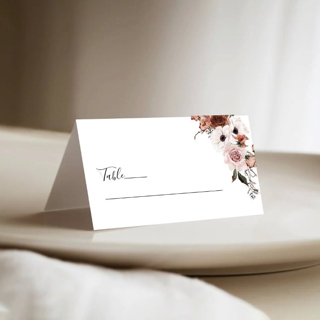 Tarjetas plegadas de Boda floral de seda (Subido por el creador)