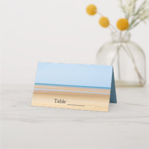 Tarjetas plegadas de bodas de playa