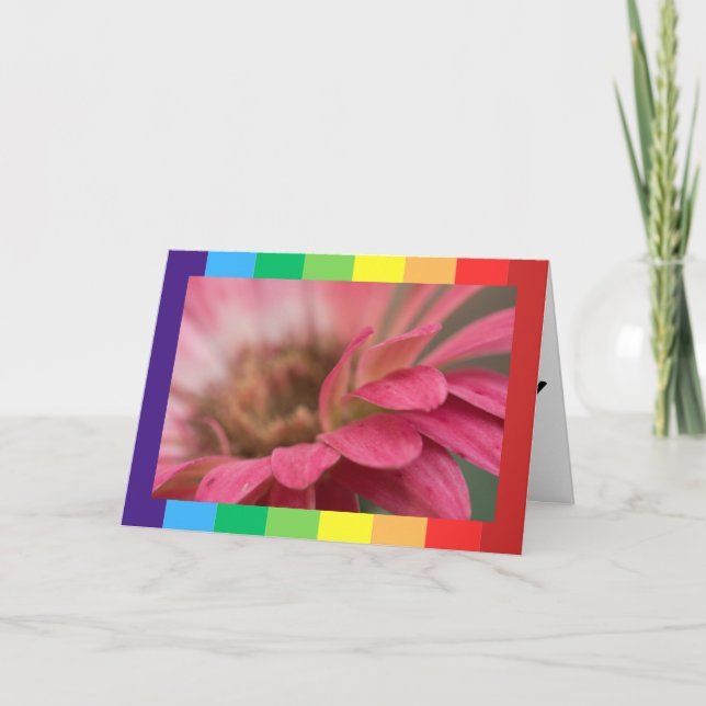 Tarjetas plegadas de cumpleaños felices con foto ú (Anverso)