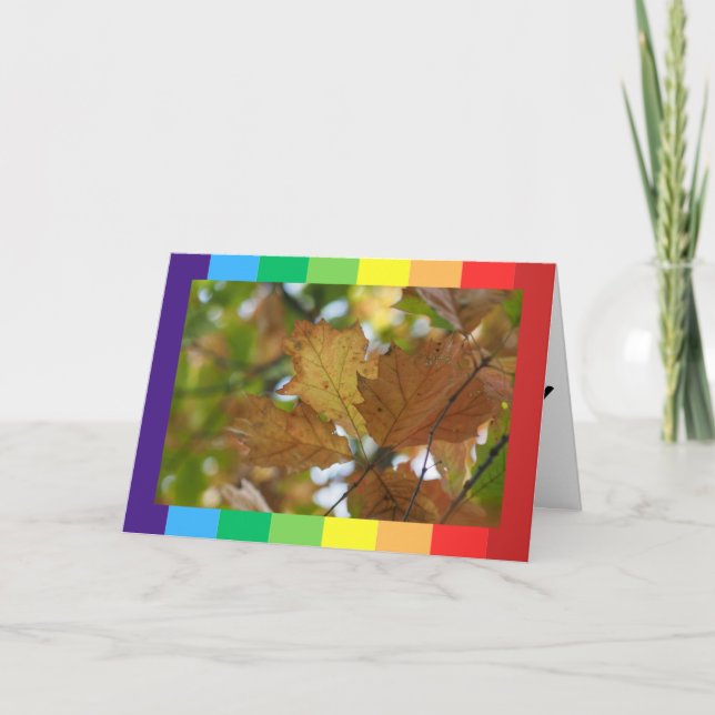 Tarjetas plegadas de cumpleaños felices con foto ú (Anverso)