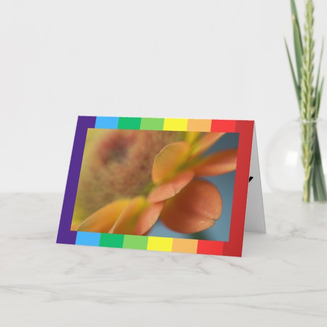 Tarjetas plegadas de cumpleaños felices con foto ú (Anverso)